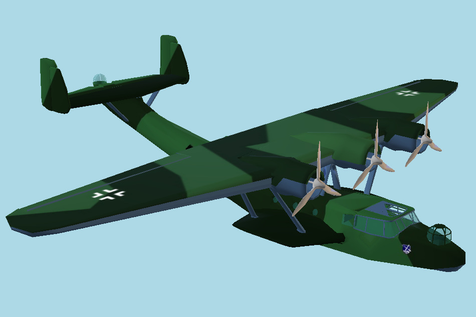 Dornier Do 24 Airplane 3d model