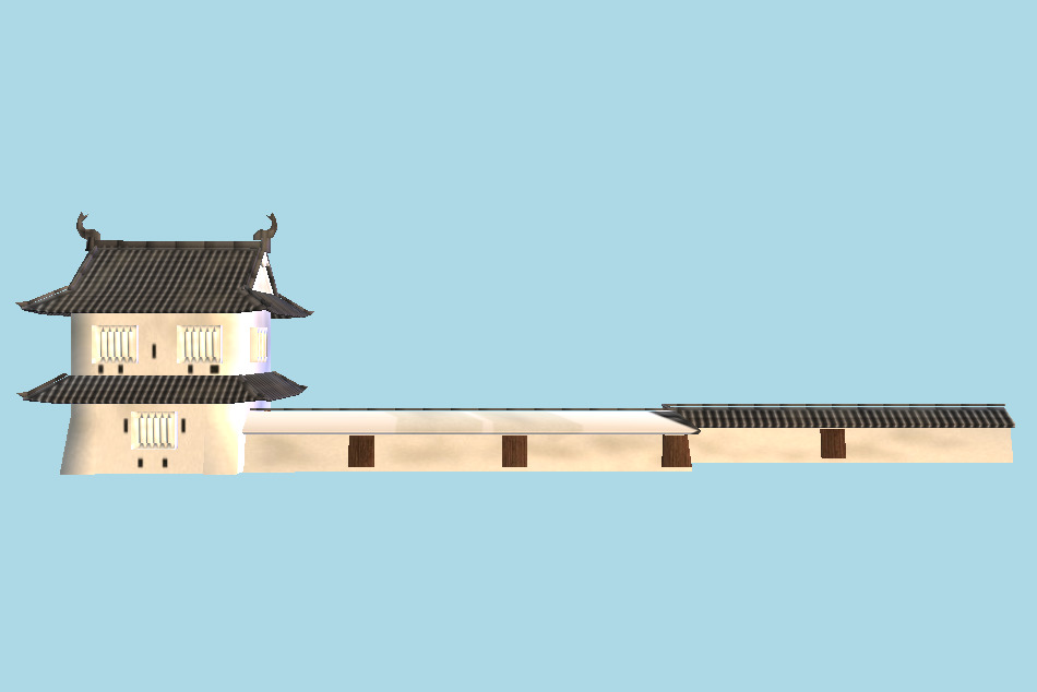 Tsuyama Castle 3d model