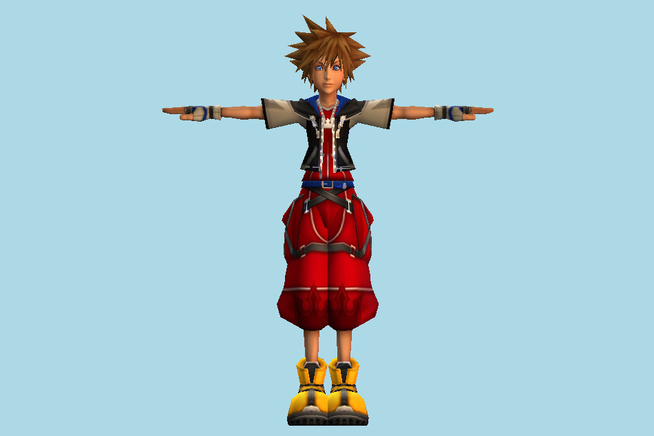 Kingdom Hearts 2 Final Mix Sora Limit Form 3d model