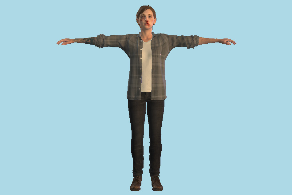 The Last Of Us 2 - Ellie Injured Girl 3d model
