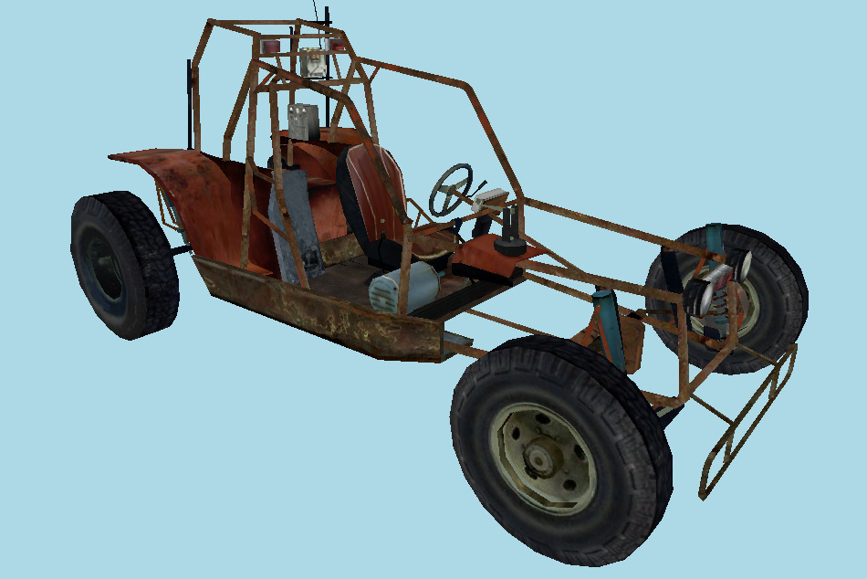 Jeep/Buggy Half Life 2 3d model
