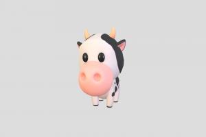 Character051 Cow cow, toon, cute, little, baby, toy, dairy, mascot, bull, milk, zoo, farm, bovine, cattle, character, cartoon, animal
