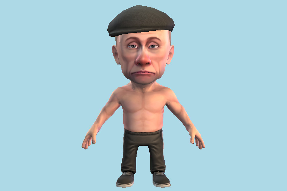Vladimir Putin Chibii Politicians 3d model