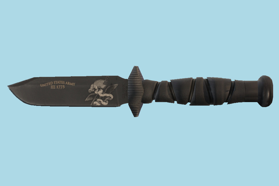 Knife US Army 3d model