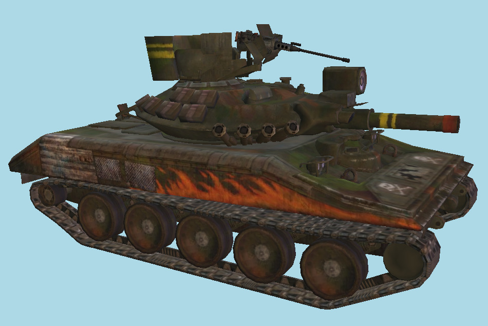Cavalera Light Tank (M551) 3d model