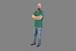 No329 green, shirt, studio, pose, standing, sports, jeans, gay, nb, new-balance, scan, man, male, guy, dude