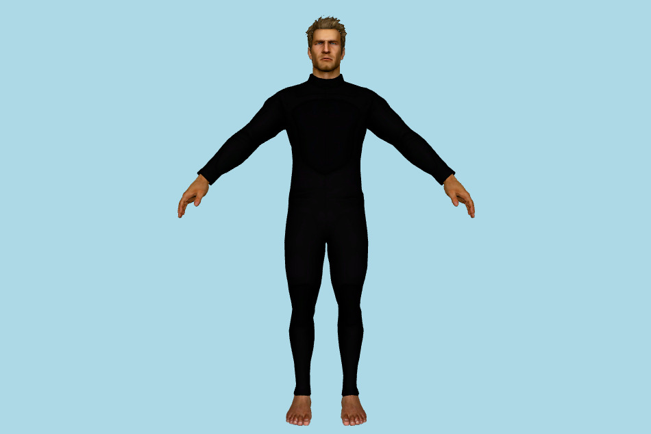 Chuck Greene Surf Wetsuit 3d model