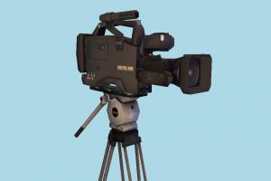 Camera camera, stool, stand, filming, digital, photo, photograph, photography, objects, electronic, electronics, movie, theater, lowpoly
