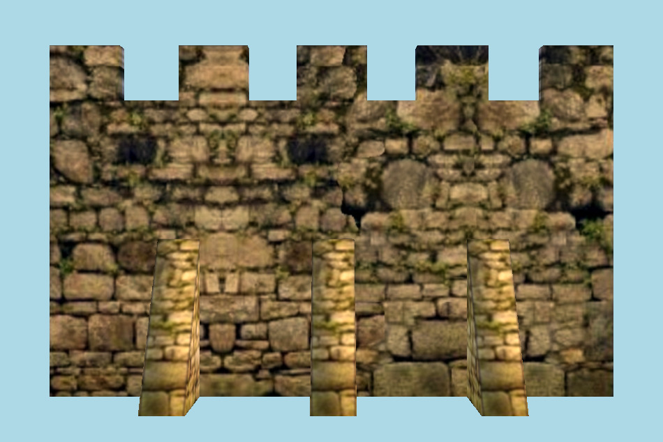 Wall Section 3d model