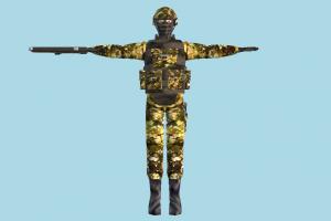 Soldier army-man, soldier, army, man, male, people, human, character