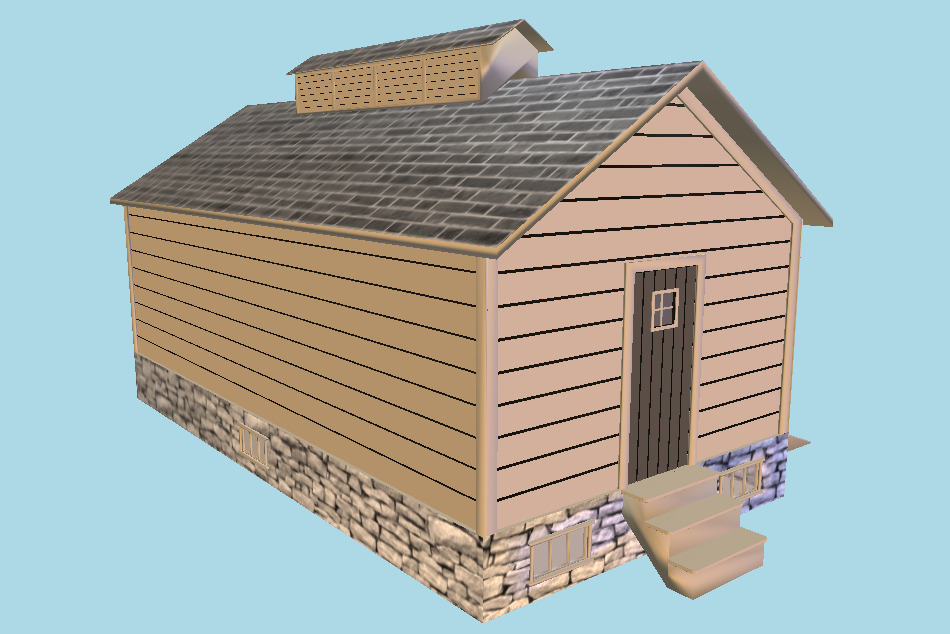 Ancient Ice House 3d model
