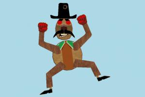 Sheriff Zapata character, toy, cartoon