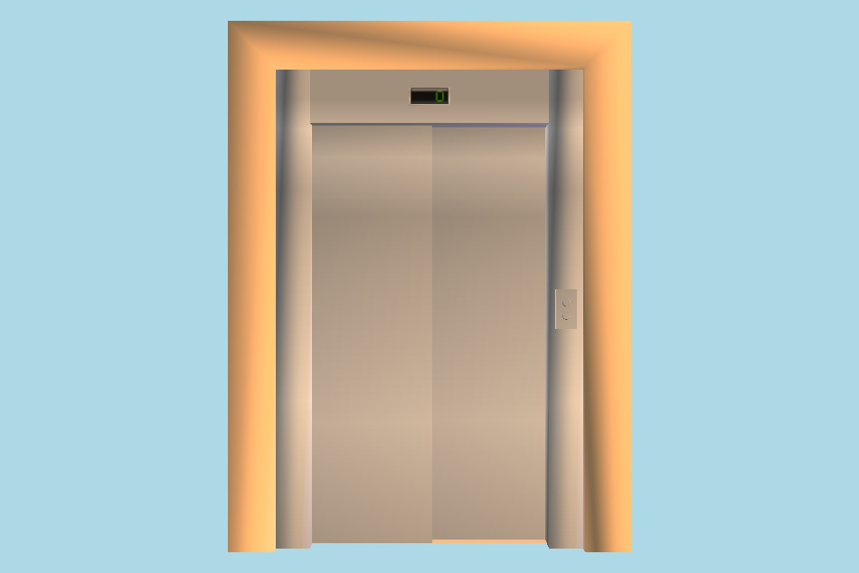 Elevator Door 3d model