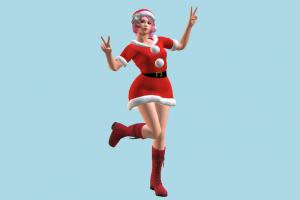 Santa Claus Girl santa, claus, santa-claus, girl, christmas, Tekken, female, woman, people, human, character