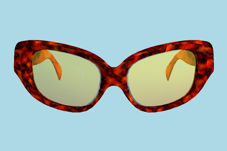 Fashionista Sun Glasses 3d model