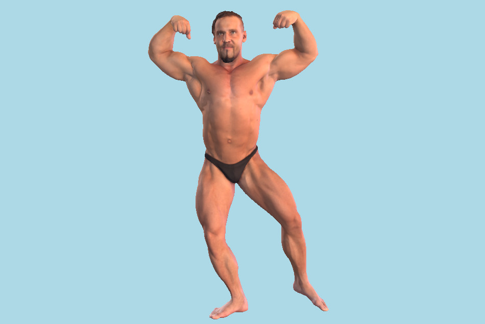 Bodybuilder Strong Fitness Man 3d model