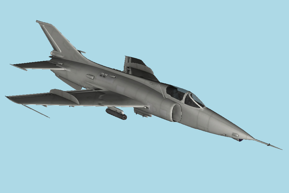 Battlefield 4 - Q5 Fantan Military Jet Aircraft 3d model