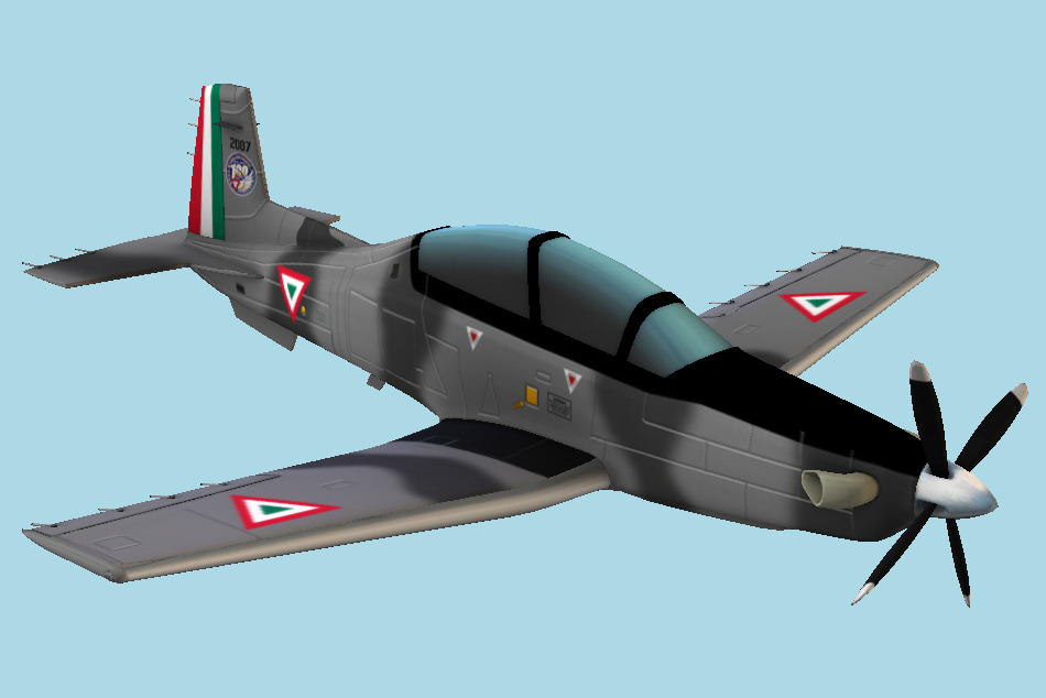 Texan Aircraft 3d model