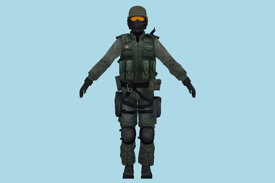 Urban Soldier 3d model