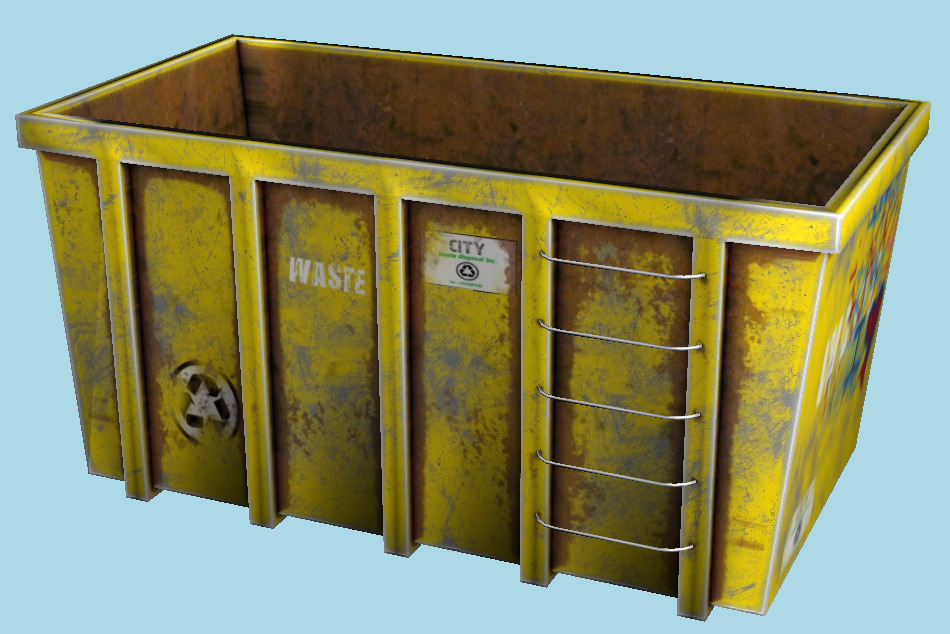 Garbage Container 3d model