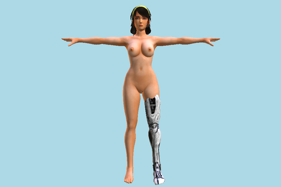 Karma Naked Girl 3d model