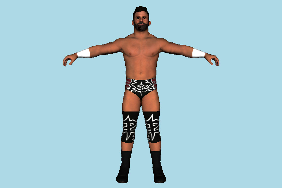 Zack Ryder WWE 2K17 Man Wrestler Superstar 3d model