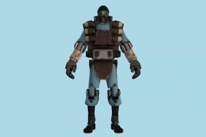 Robot Demoman robot, human, character