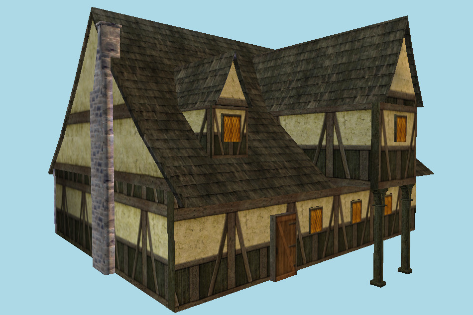 Tavern House 3d model