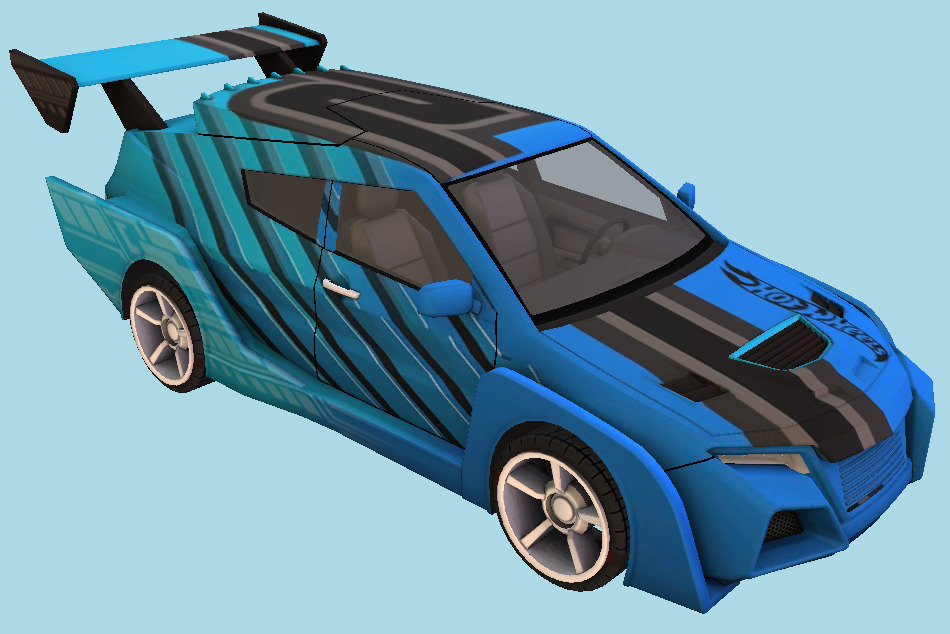 Speed Car High-poly 3d model