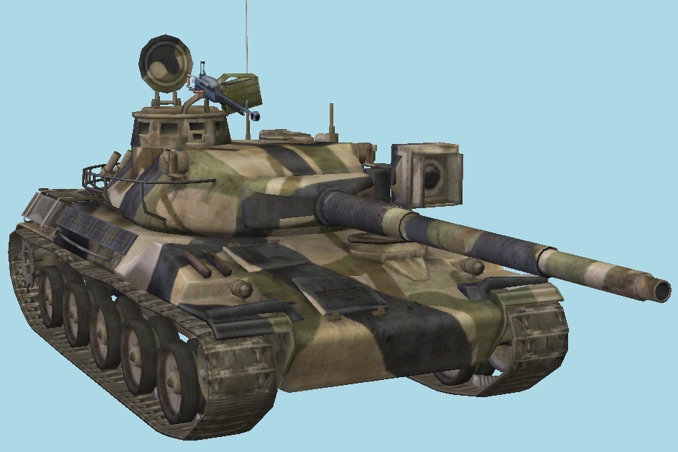 ARE AMX 30 MBT Jaguar Tank 3d model
