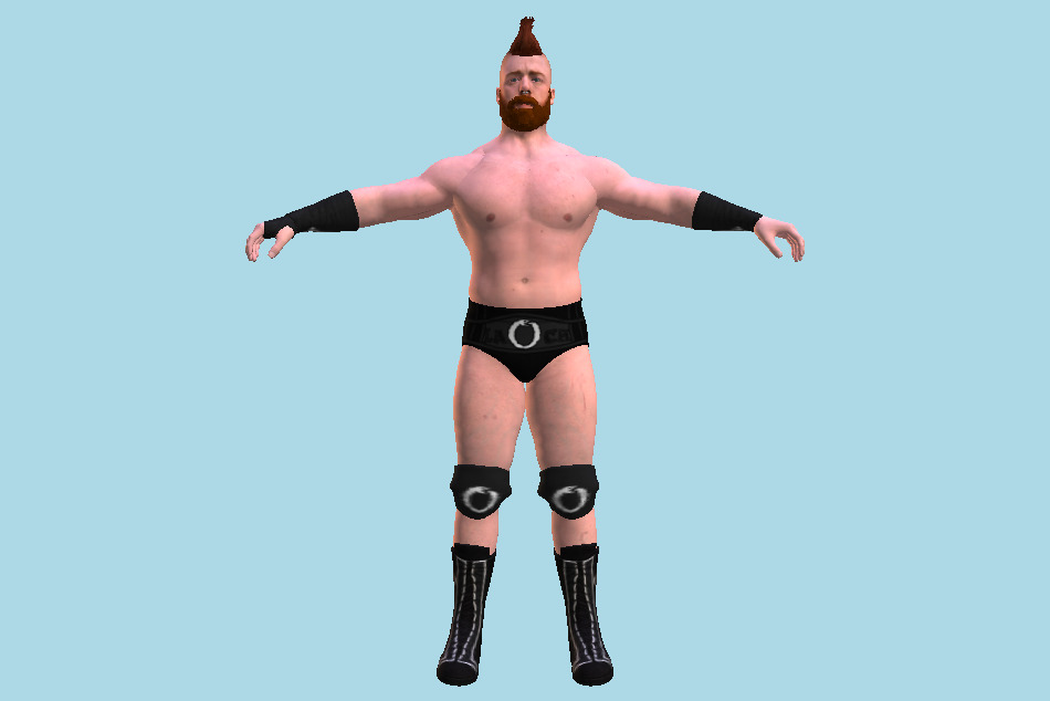 Sheamus WWE 2K17 Man Wrestler Superstar 3d model