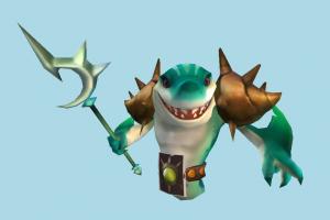 Summoners Wind summoners, cartoon-character, cartoon, character, shark