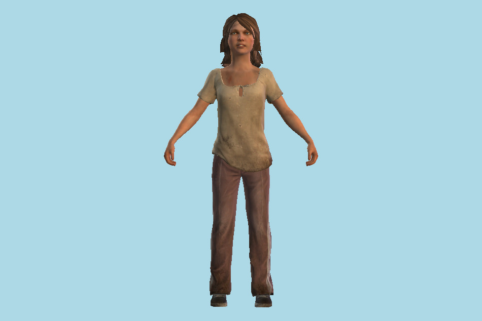The Last Of Us - Town Girl 3d model