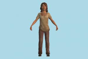 Girl woman, girl, lady, female, people, human, character, kid, child, tlou, the_last_of_us