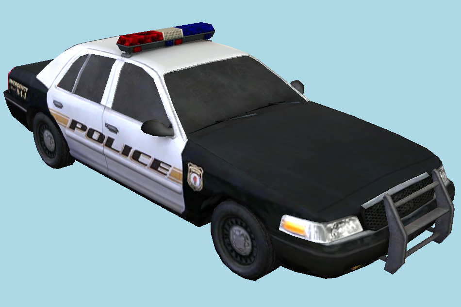 Police Car 3d model