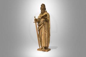 Saint Paul the Apostle religion, benedictine, christianity, 17th-century, catholicism, sculpture, tyniec