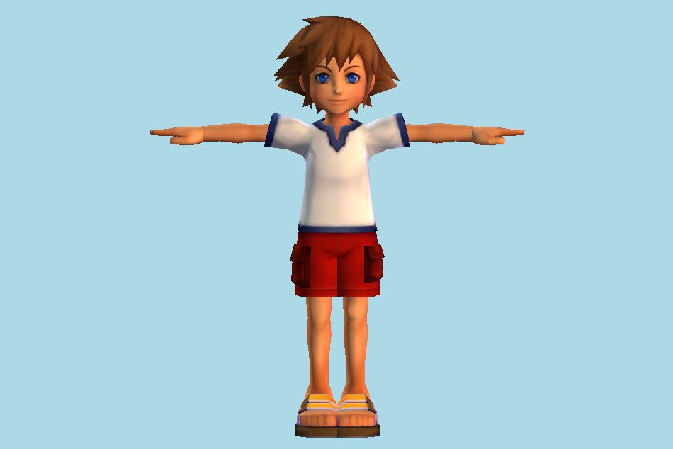 Kingdom Hearts Sora Child 3d model