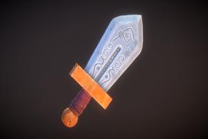 Hero's Sword | Agustin Honnun game-ready, sephiroth, sephiroth-art, blizzard-style, stylized-sword, handpainted, sword, stylized, stylized-game-asset, agustin-honnun, agustinhonnun, free-stylized-weapons