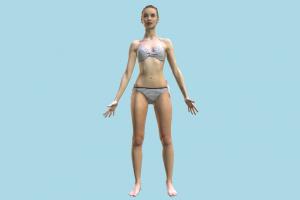 Beach Woman scanned-models, beach, bikini, swimsuit, woman, summer, people, girl, female, human, character
