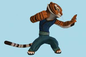 Tigress tiger, Kung-Fu, animal-character, character, animal, animals, cartoon