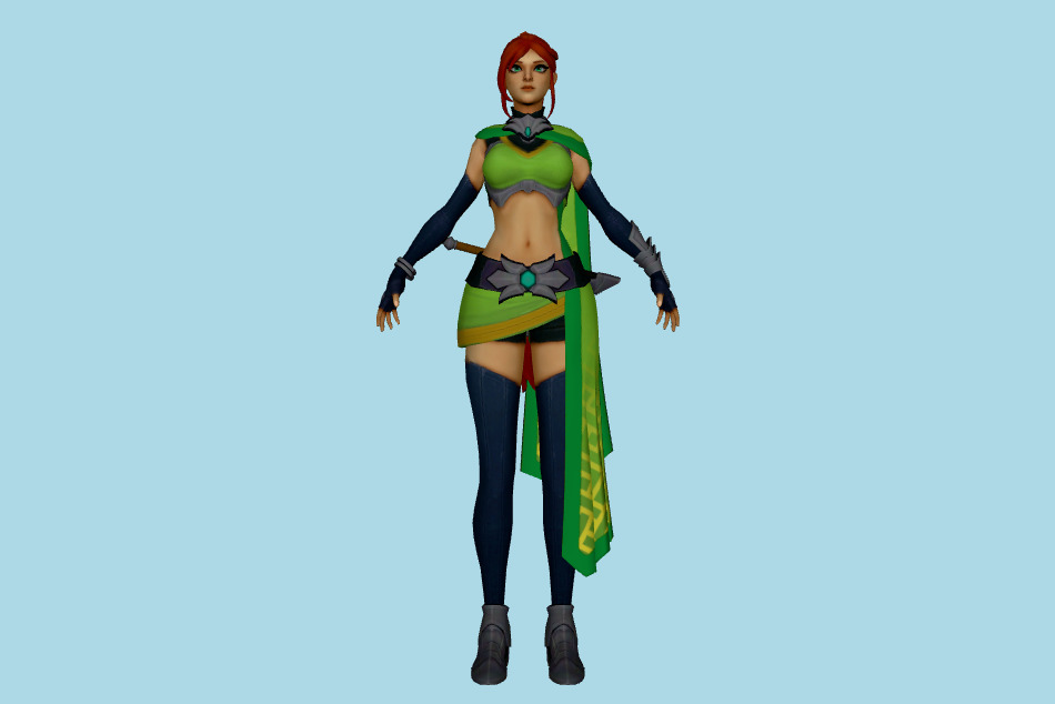 Paladins Cassie 3d model