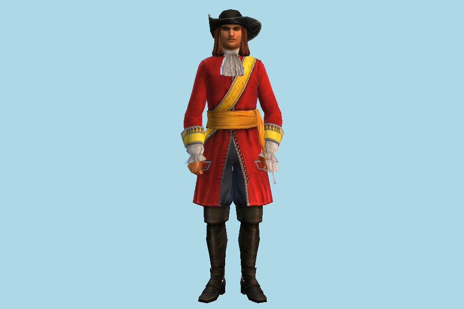 Hobart Pirate Man 3d model