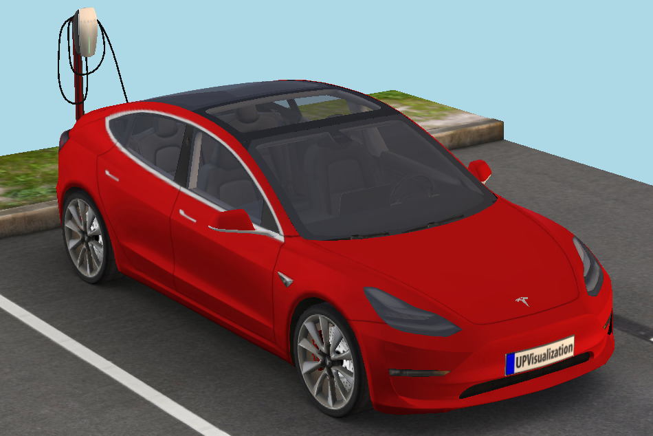 Tesla Car 3d model