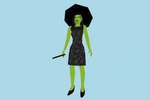 Witch8 mdl, hlmdl, halflife, characters, animated, witch, horror