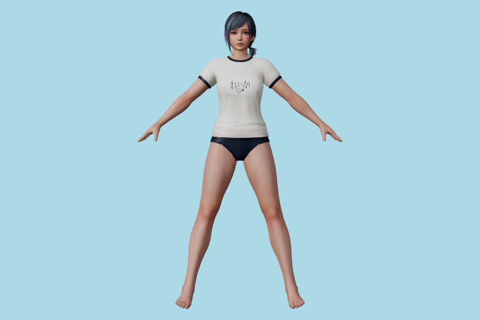 Reika - Gym Clothes 3d model