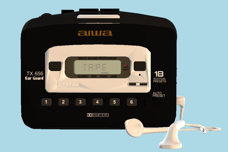 AIWA LKMA TX656 CD Player 3d model