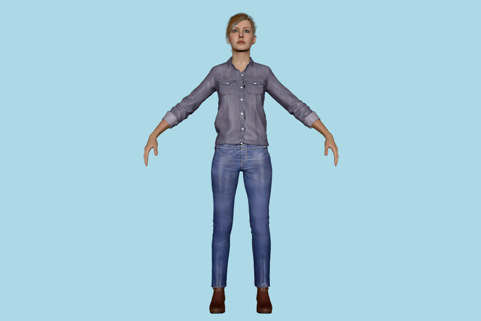Mary Jane Watson Casual 3d model