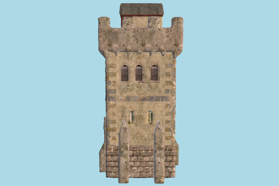 Fantasy Watch Tower 3d model