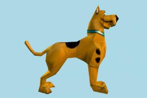Scooby Doo scooby-doo, scooby, doo, dog, animal, animals, cartoon, lowpoly