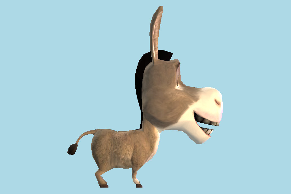 Shrek Super Party Donkey 3d model
